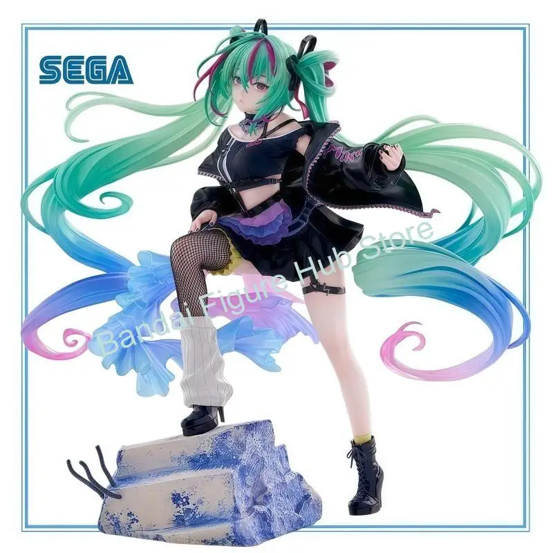 在庫あり-オリジナルsega-初音ミク-figurizm-パンク-pvc-23cm-アニメキャラクターモデル-コレクション-デスクトップデコレーション-おもちゃ-ギフト
