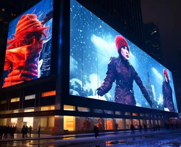 SMD2727 Pantalla Led impermeable al aire libre P6.67 poste de calle Pantalla fija doble cara electrónica Led cartelera grande