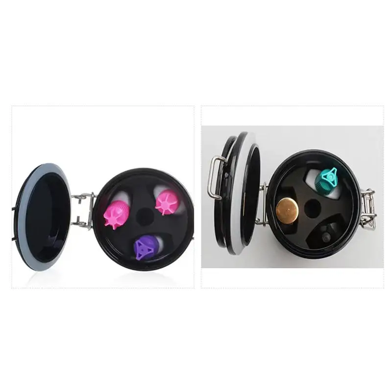 Réservoir de stockage pour colle à cils, conteneur, support adhésif 3 couleurs, pot scellé, stockage, greffage de faux cils, outils de maquillage de beauté, femmes