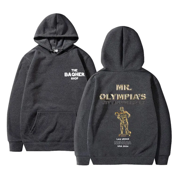 Mr Olympia Fitness Gym Pump Cover Graphic Print Hoodie Male Oversized Pullover Hoodies Men Women Fashion Casual Hooded Tracksuit