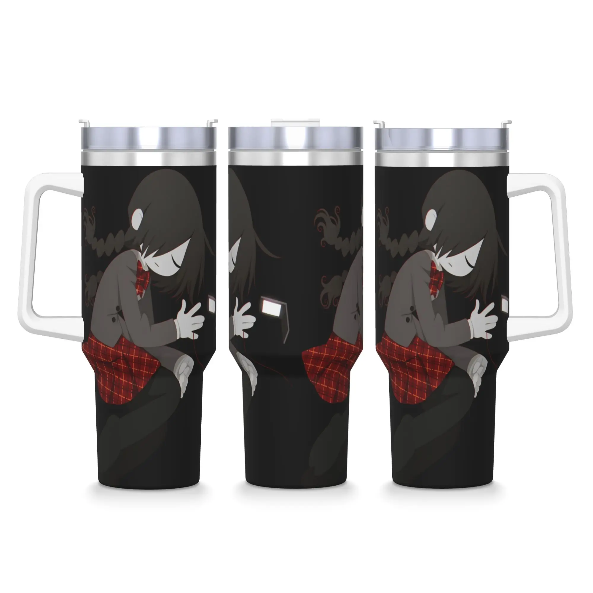 M-mogeko castle Tumbler  Cold and Hot Water Bottle Leakproof Stainless Steel Thermal Mug Custom Driving Car Mugs