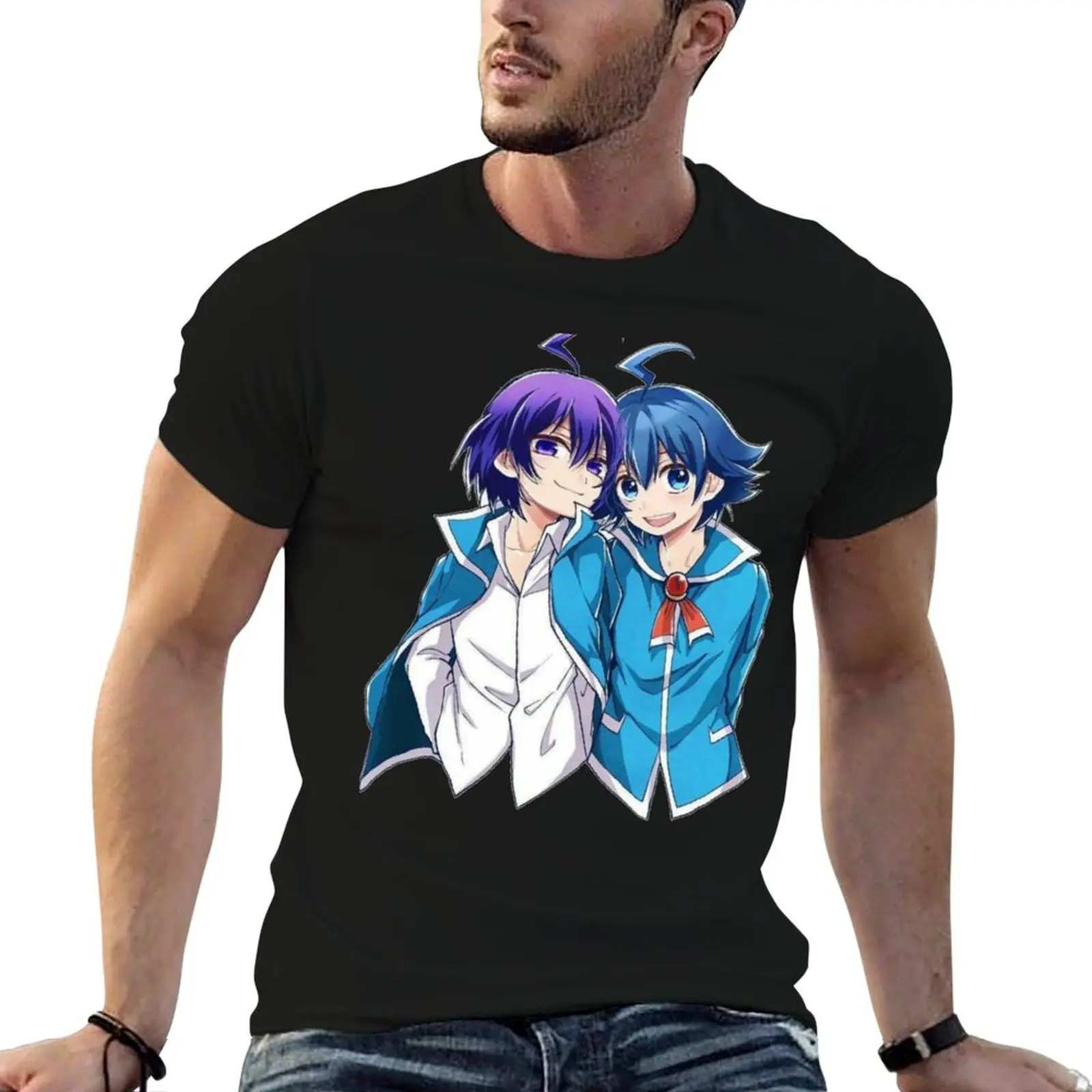 IRUMA Good _amp_amp_ Devil (WELCOME TO DEMON SCHOOL, IRUMA-KUN) T-Shirt Big Size Simple T-Shirt