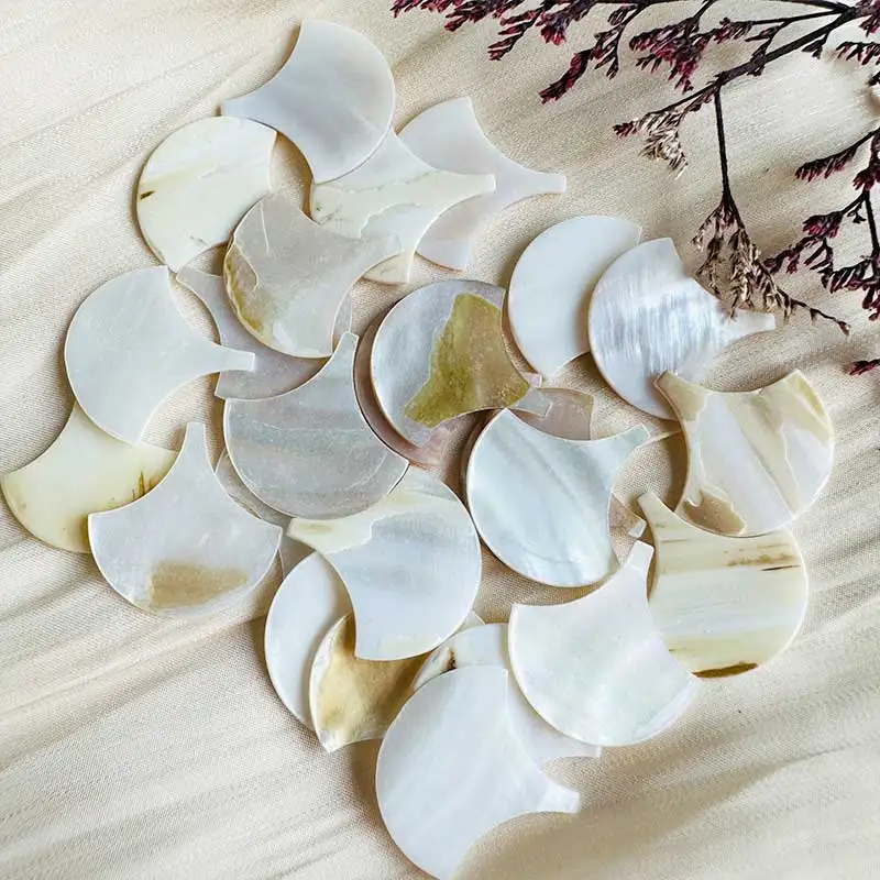 

25pc Mother of Pearl Mosaic Tiles Natural Shell Umbellate Mosaic Pieces for Home Decoration Crafts materials hobbies arte180