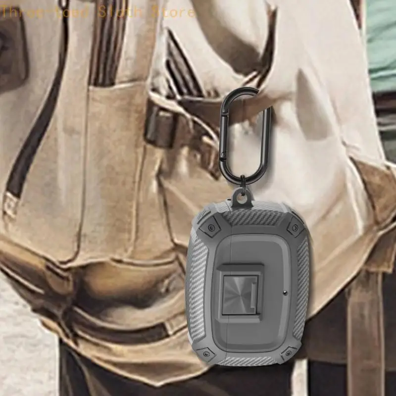 Leichtes Ohrhörer-Etui für Studio Buds/+ Ohrhörer-Halter mit sicherem Verschluss und Staubschutz. Designs deckt E74A ab – Detail 8