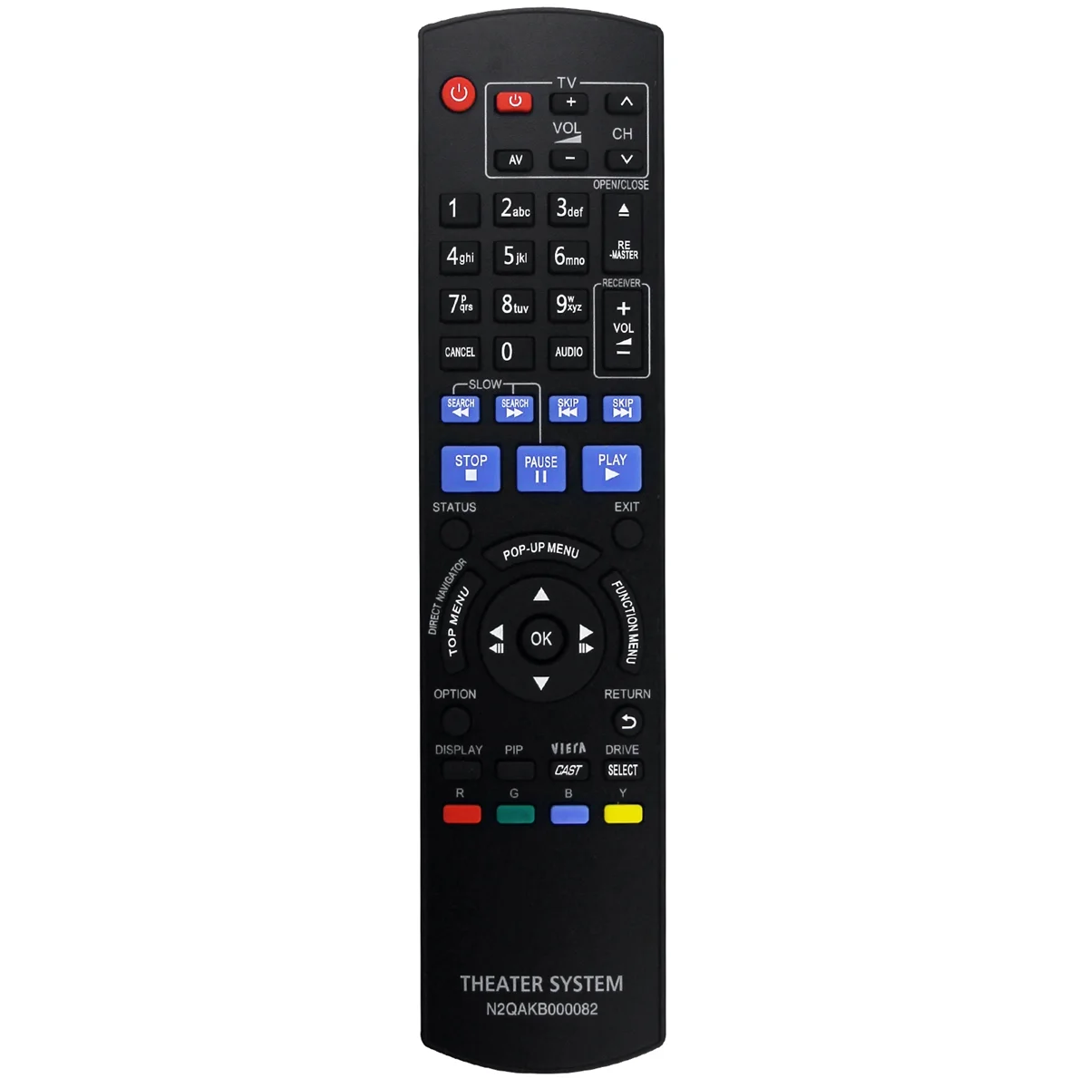 Replace N2QAKB000082 Remote Control for Panasonic Blu-Ray Disc Player DMP-BD65 Dmp-BD45