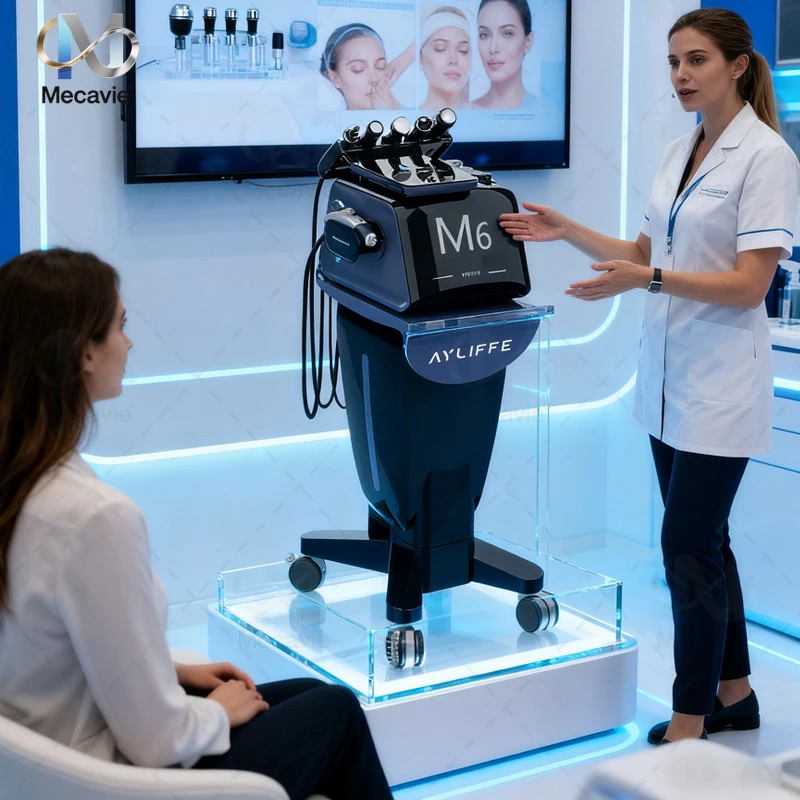 

6IN1 Oxygen Dermabrasion Machine Deep Skin Cleaning Facial Whitening Microdermabrasion Blackhead Removal Home Beauty Care Device