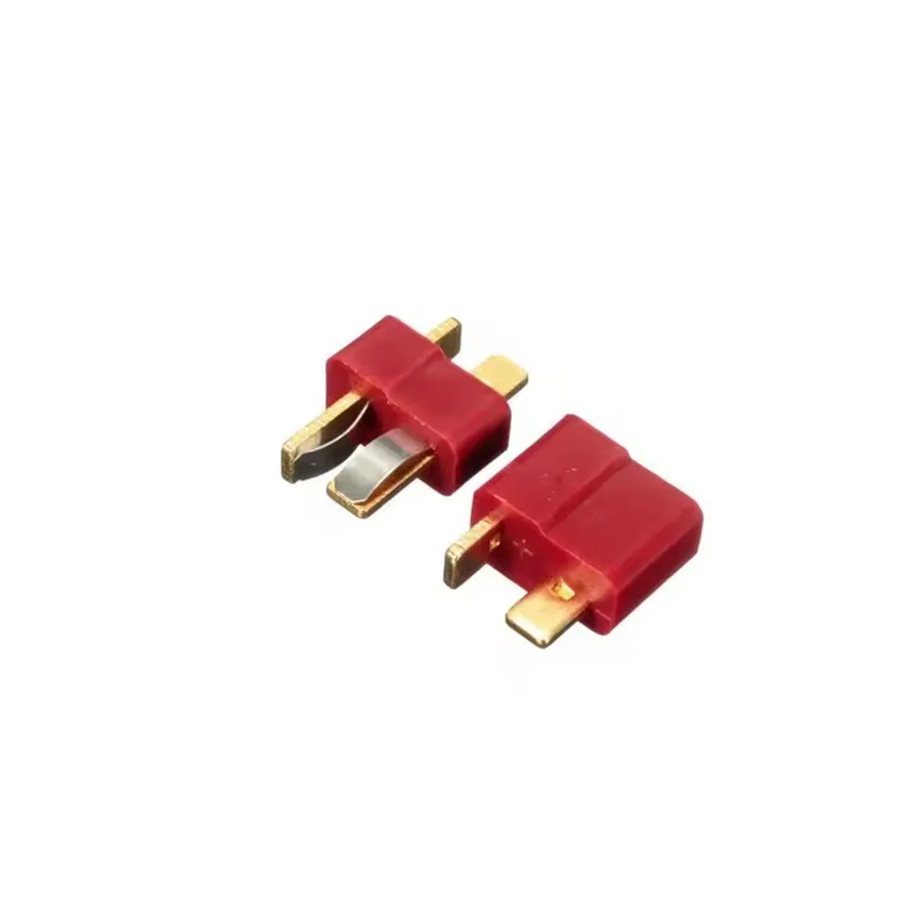 T Plug Male Female Connector Cable With 10CM 14AWG Silicone Wire For DIY RC Model Battery