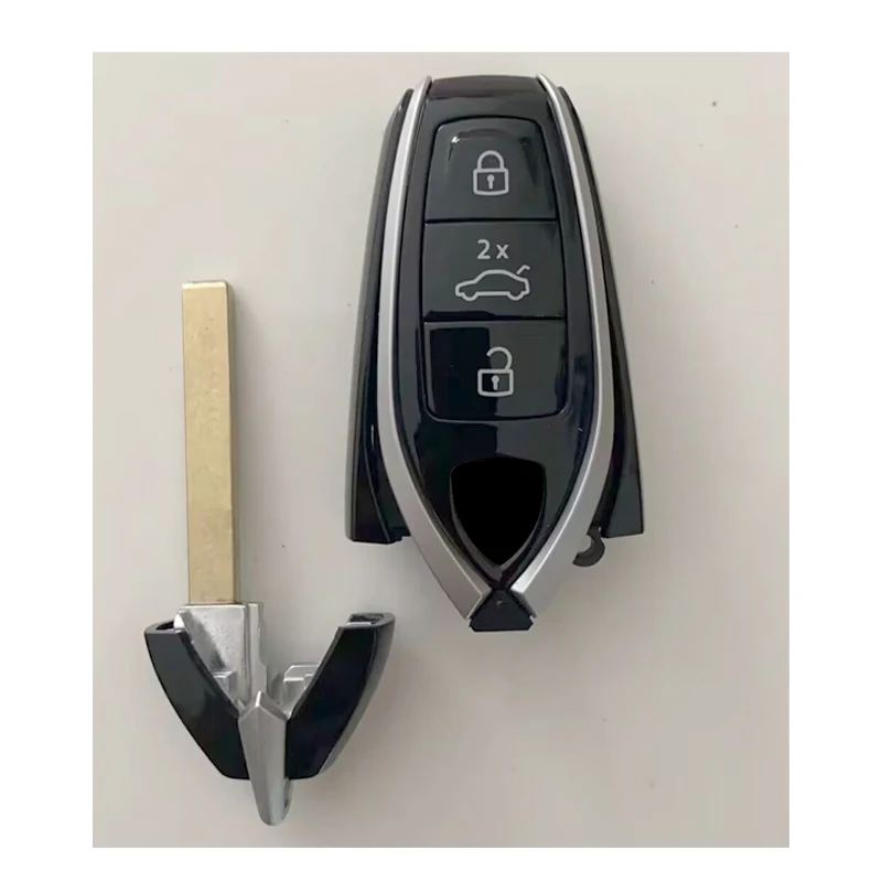 CS076001 Aftermarket Key Shell Cover For L-amborghini URUS 2022 Smart Key Replacement 3 Button MLB With Blade With Logo