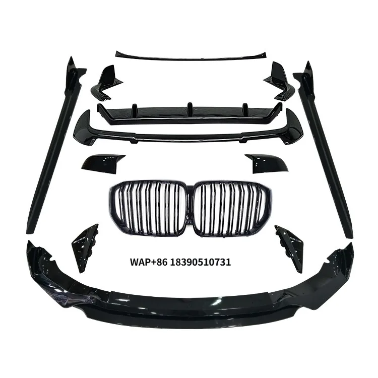 

Black Warrior Bodykit for X5 G05 Kit Front Lip Grill Side Skirt Spoiler Rear Diffuser Mirror Cover 2019-2022
