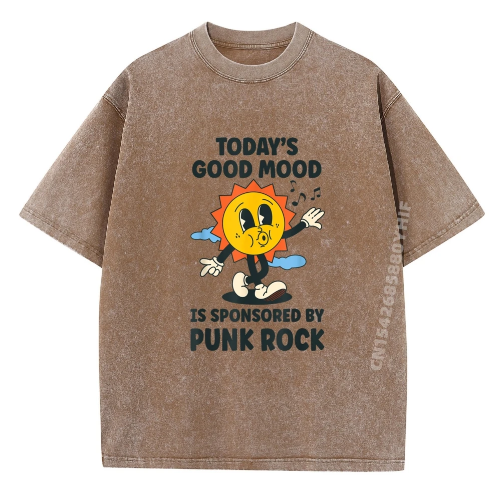 

Сегодняшний хороший настроение спонсорированный в стиле панк-рок, забавные простые футболки в стиле ретро, оптовая продажа, потертые топы и футболки в стиле ретро