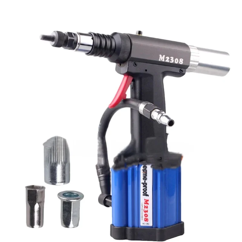 Pistola per dadi per rivettatura pneumatica automatica M2308 Pistola per dadi per rivettatura pneumatica manuale M3-M8 Strumento per pistola per rivetti pneumatici