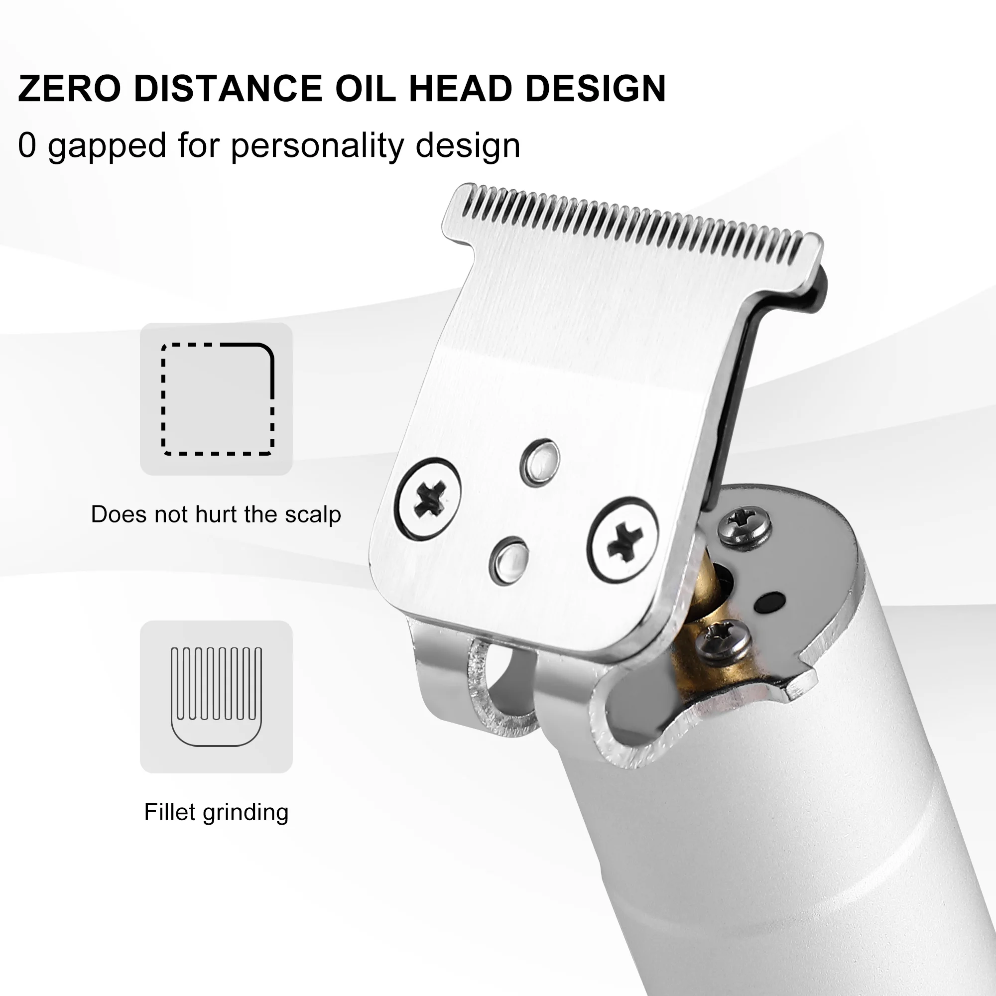 ماكينة قص الشعر الكهربائية من Hatteker، ماكينة نحت وقطع رأس الزيت، ماكينة قص الشعر الكهربائية المنزلية، ماكينة قص الشعر بشحن USB #4