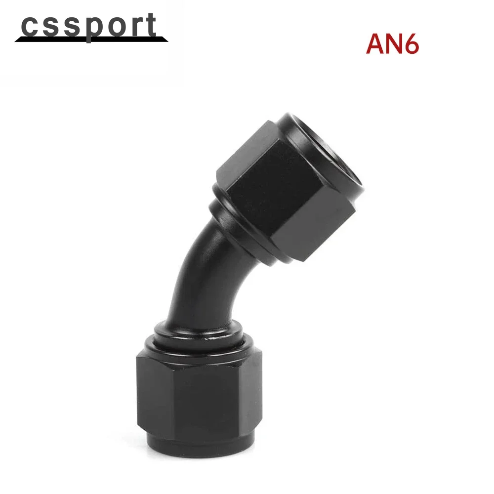 

6AN «мама» на 6AN «мама» 45-градусная поворотная муфта, фитинг-адаптер, алюминий