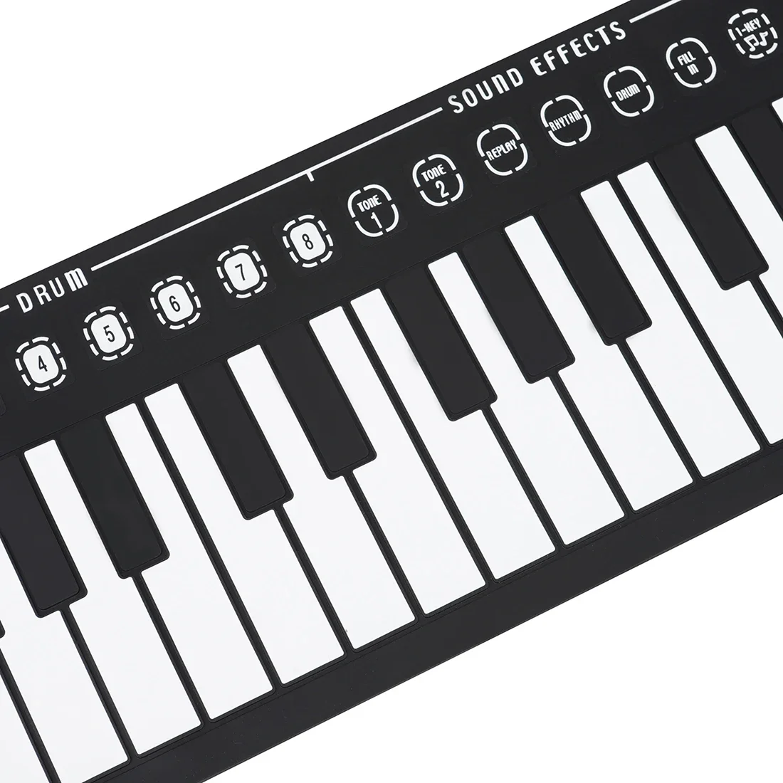 IRIN 49 Key Electronic Piano Hand Roll Up Piano Silicone Portable Keyboard Music Instrument Foldable Beginning Electronic Organ