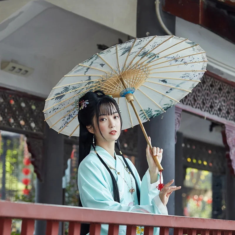 Oil-paper umbrella decorative ceiling rain and sun protection practical dance props cheongsam catwalk antique tung oil Hanfu