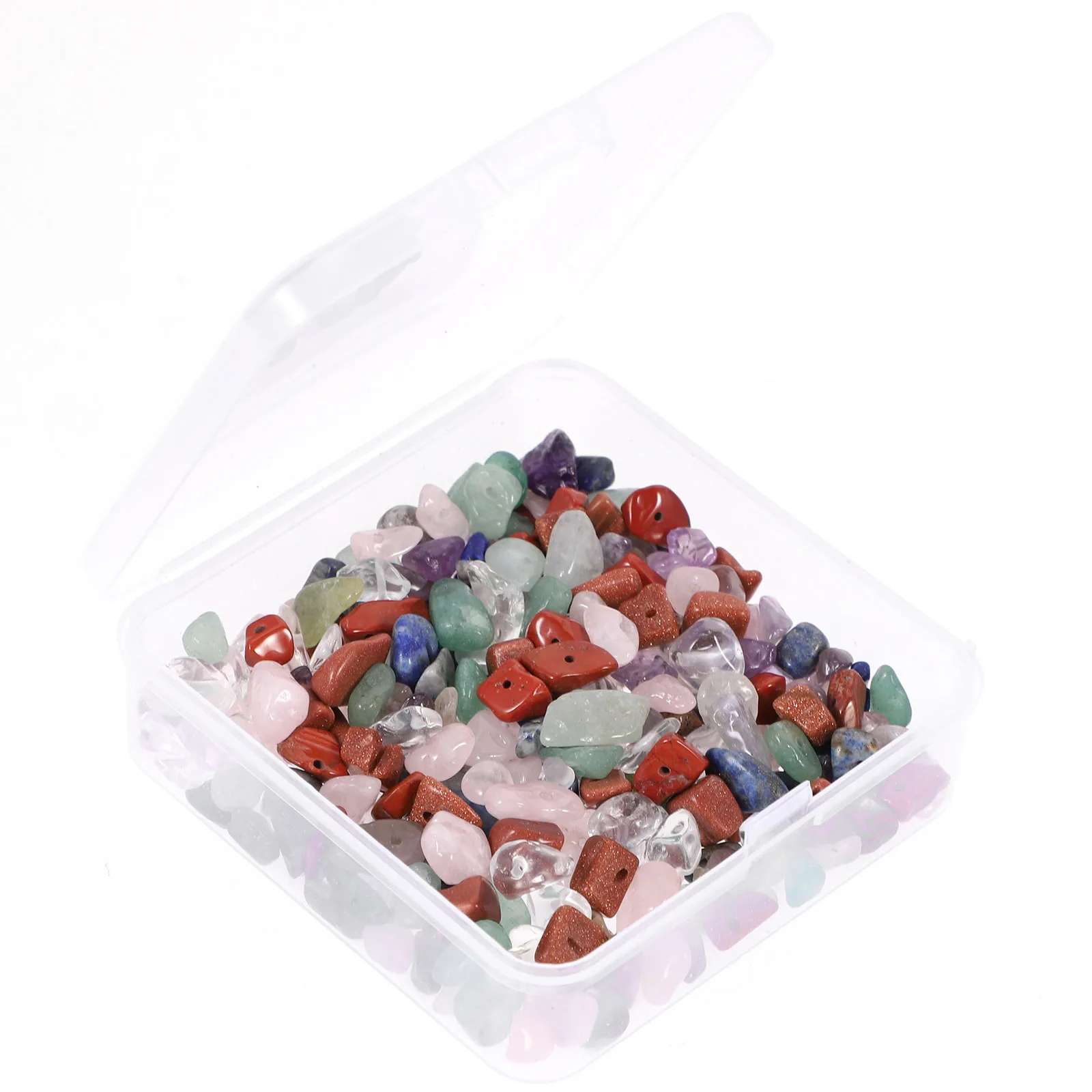 

Natural Multicolor Irregular Stone Drilled Beads Box Loose Bead DIY Jewelry Making Crushed Stone Beads DIY Loose Bead