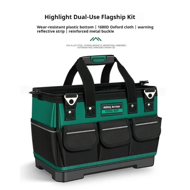 Заводской портативный сверхмощный набор инструментов для электрика, водонепроницаемая холщовая сумка для техников