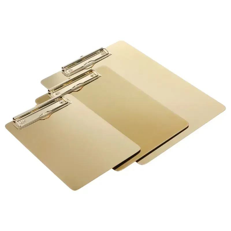 Tamanhos de arquivo Porta Documento Escolar, Almofada Metal Prancheta, Papelaria, 3 Pastas, Material de Escritório, Redação