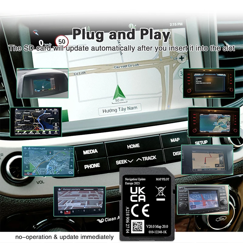 NEW 2021 A218 V17 MAP SAT NAV SD CARD  A218 906 2204  A • B • CLA • GLA • GLE FOR MERCEDES