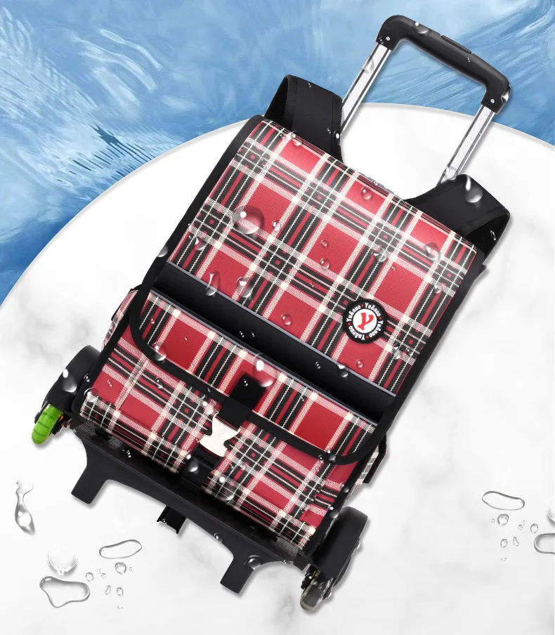 Ritish Stijl Trolley Rugzak Met Wielen Waterdichte Schooltas Voor Jonge Meisjes Schooltas Voor Kinderen Rugzak