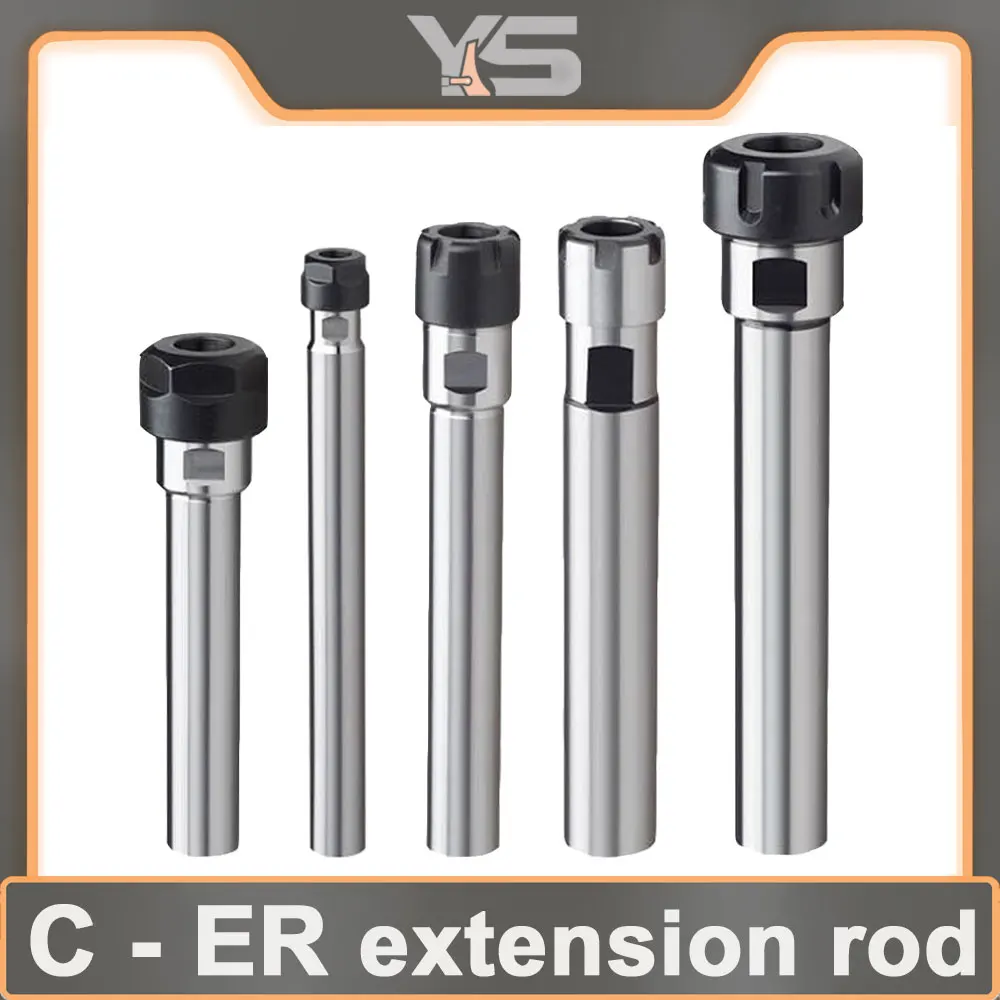 

Lengthen Tool Carrier Extension Rod C6 C8 C10 C12 C16 C20 C25 C32 ER11 ER16 ER20 ER25/32 ER Collet Chuck Holder CNC Milling