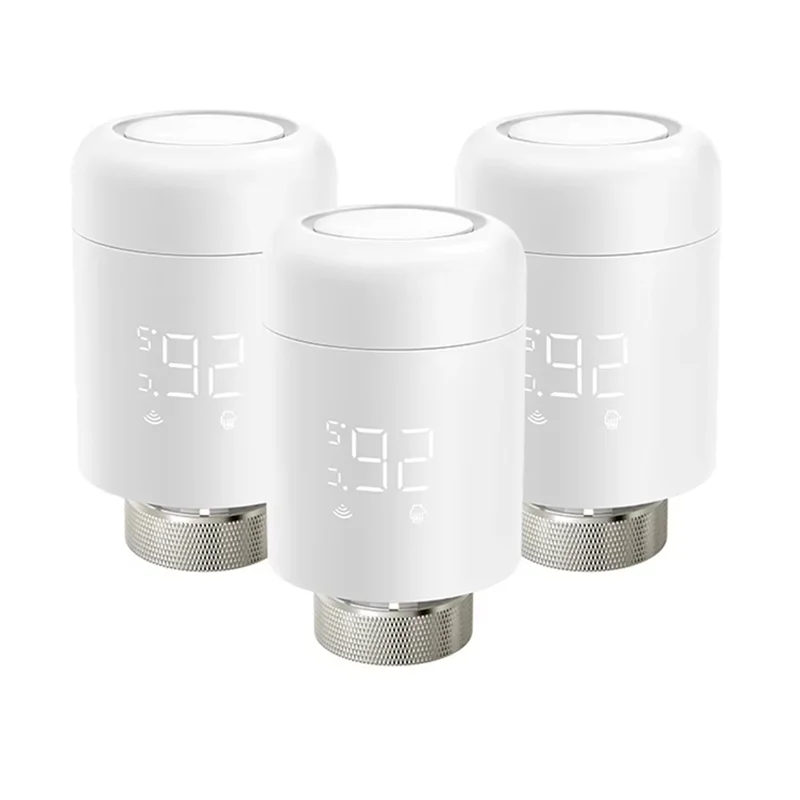 

Умный термостат MOPHE-Tuya, регулятор температуры, 3 шт., приводной клапан радиатора, работает с Alexa, Google Home, Alexa Alice