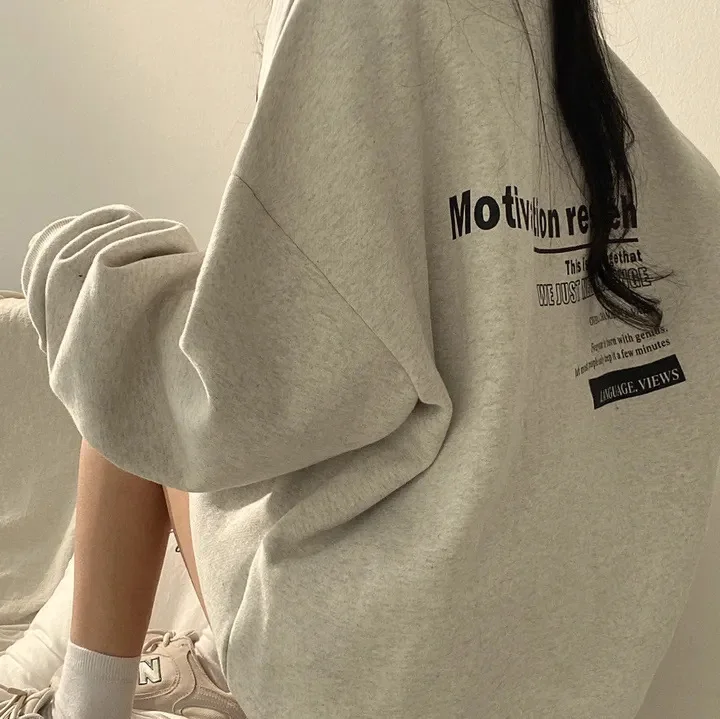 Women Sweatshirts Long Sleeve Hoodies Casual Letter Print Loose New Oversized Hoodie Pullovers Harajuku Sweatshirt Female Ins