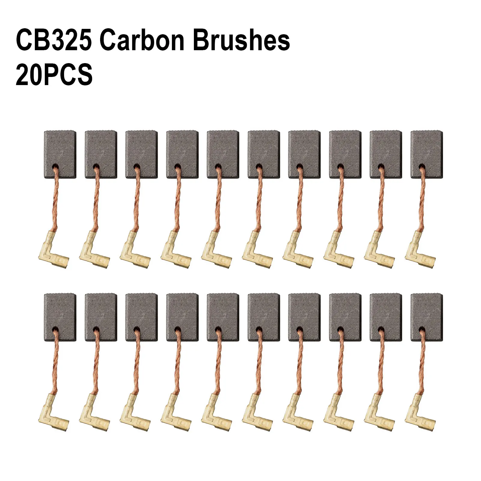 

Smooth Motor with Motor Carbon Brushes CB325, Suitable for 9554NB 9557NB Angle Grinder, 20Pcs Set