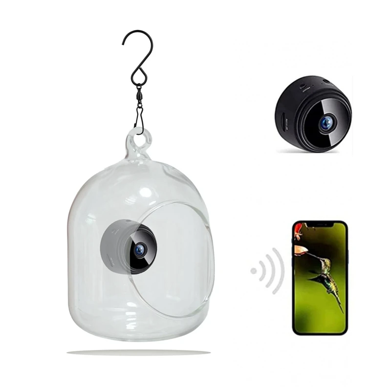 Bird Feeder With Camera Night-Version Video Camera Bird Feeder, Wifi Remote Connection Camera Bird Feeder With Phone Durable