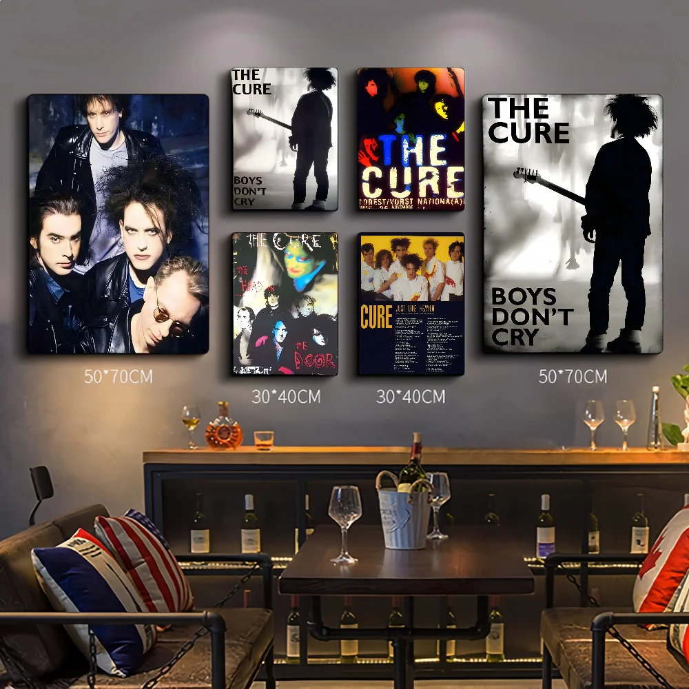 The Cure Band Self-adhesive Art Poster Waterproof Paper Sticker Coffee House Bar Posters Wall Stickers