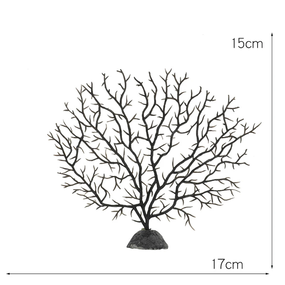 

3PCS Artificial Coral Tree Decorations for Fish Tank Aquarium Vivid Resin Material Easy Clean Safe Water Fish Living Things