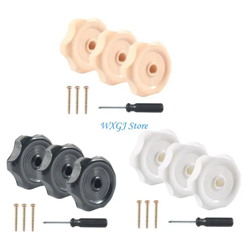 

37JE 7pcs Vent Knobs Easy to Install Window & Vent Knobs Set Upgrades for Window