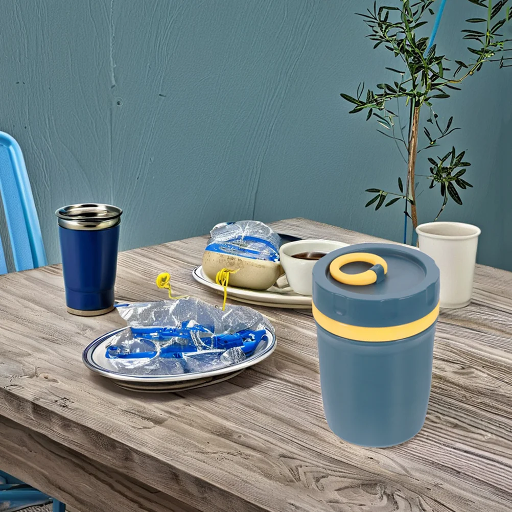 

1Set Insulated Lunch Box Stainless Steel Thermal Bento Lunch Box 300ml Leakproof Lid Portable Food Container for School Office