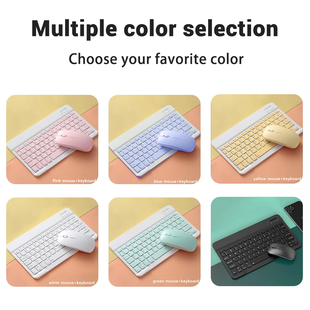 Imagem -06 - Emtra-mini Teclado e Mouse sem Fio Bluetooth Samsung Xiaomi Huawei Tablet Ipad Air Pro 12 Celular Laptop