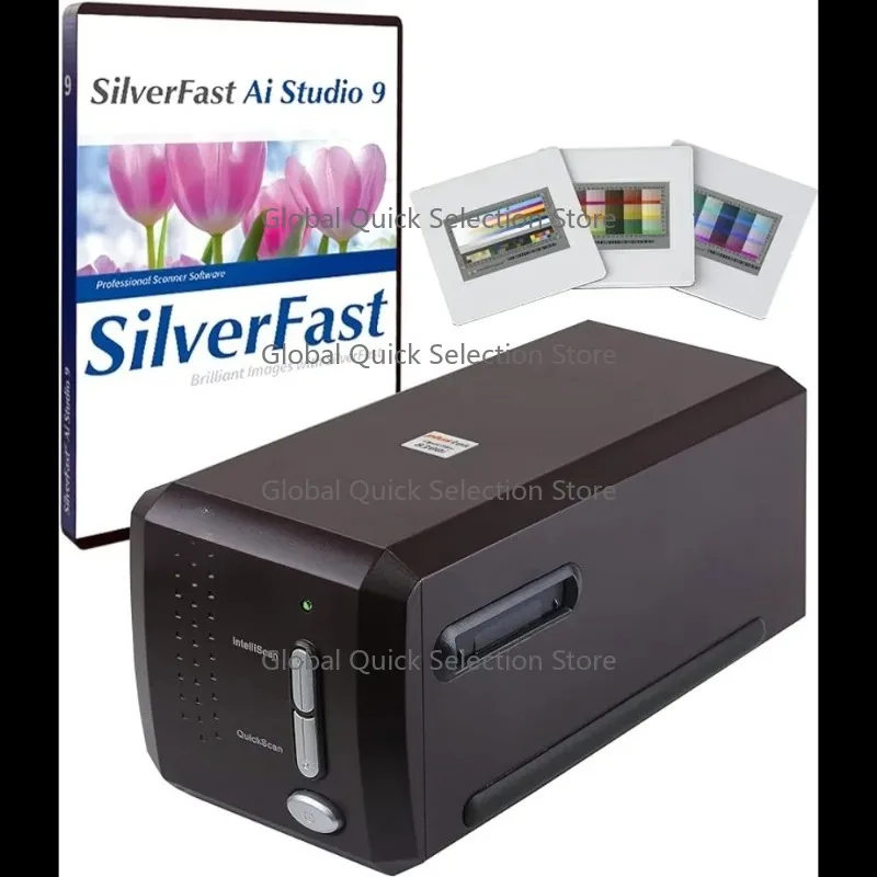Plustek OpticFilm 8200i Ai Film Scanner -Converts 35mm Film & Slide into Digital, Bundle SilverFast Ai Studio 9 + QuickScan Plus