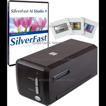 Plustek OpticFilm 8200i Ai Film Scanner - Skaner filmów i slajdów 35mm do formatu cyfrowego, zestaw zawiera SilverFast Ai Studio 9 + QuickScan Plus