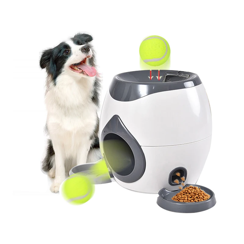 Automatic Pet Feeder Interactive Take Tennis Launcher Dog Training Toy Fun Ball Throwing Machine Teddy Corgi Shiba Inu Dog Toys