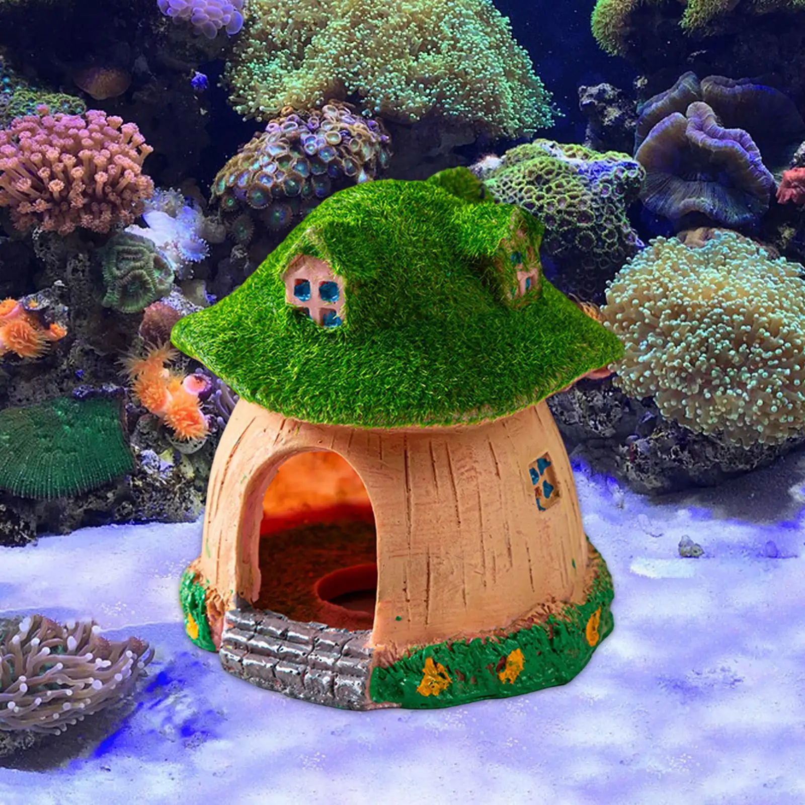 Cueva de resina resistente para acuarios – Decoración natural peceras - imagen 4