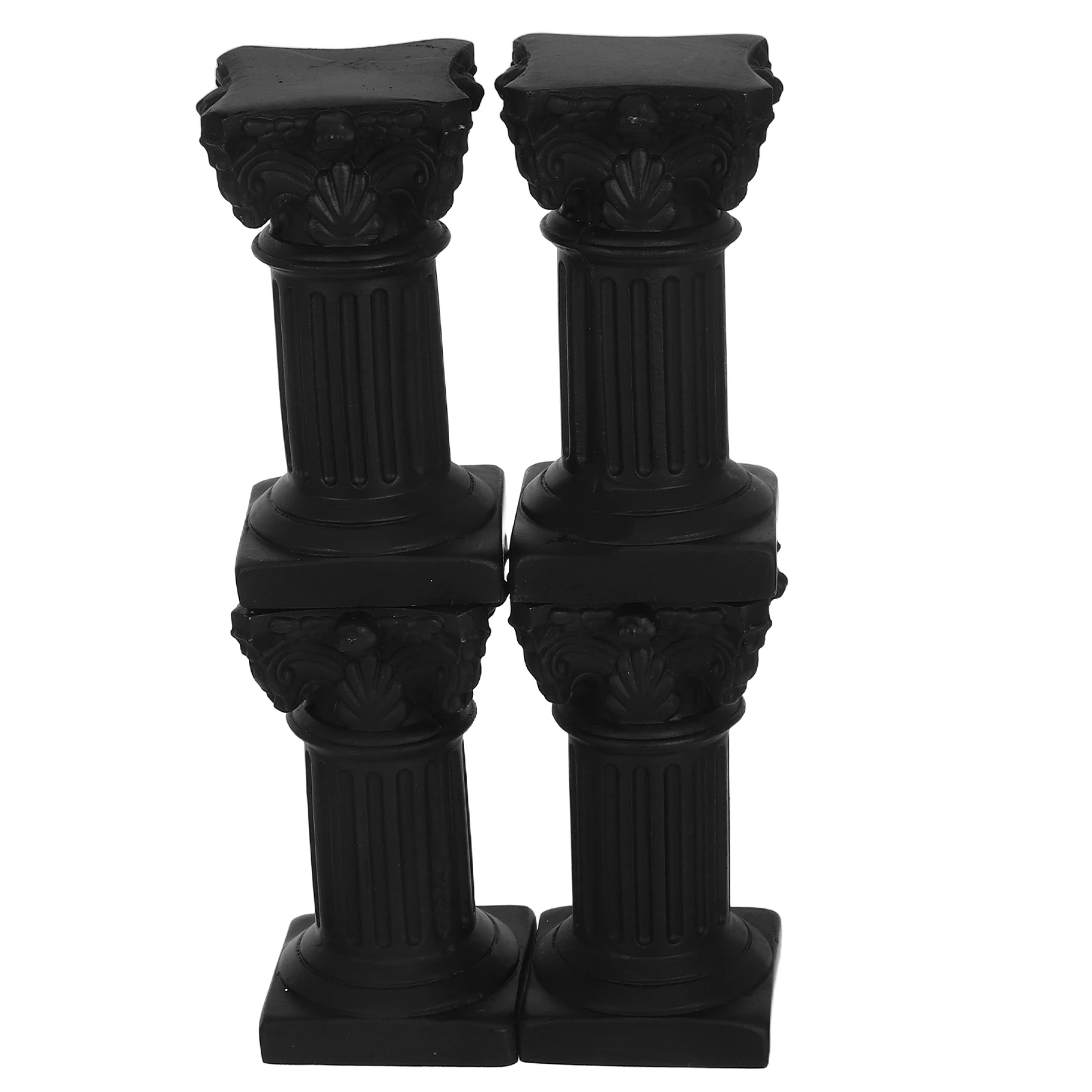 4Pcs Roman Column Pedestal Resin Mini Roman Pillar Holder Wedding Table Christmas Decor Home Decoration