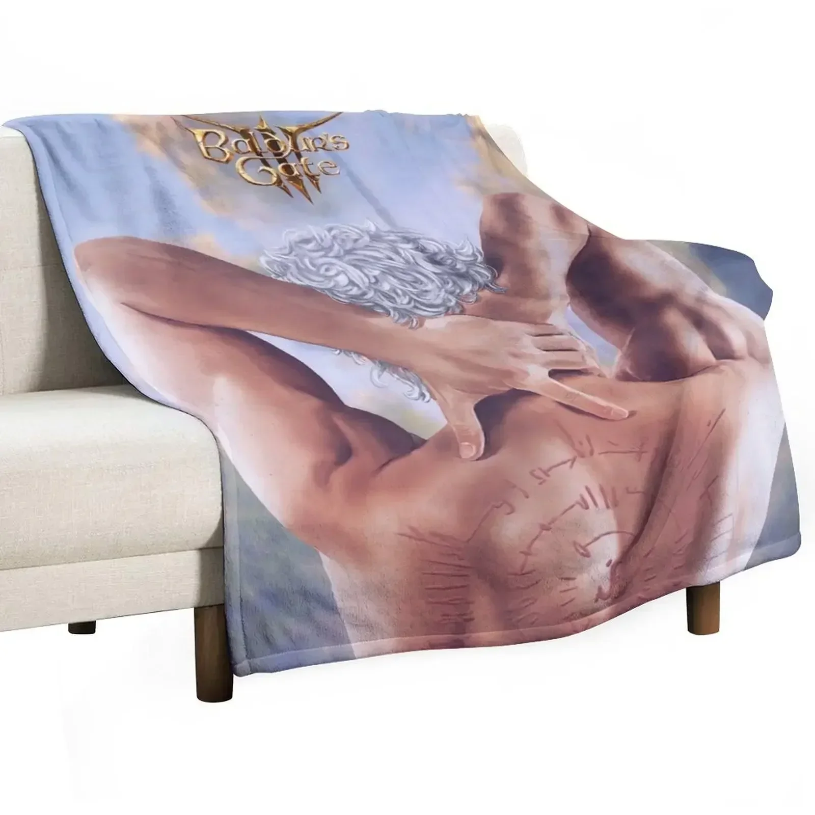 

Astarion back Throw Blanket anime cosplay anime For Baby blankets ands Blankets