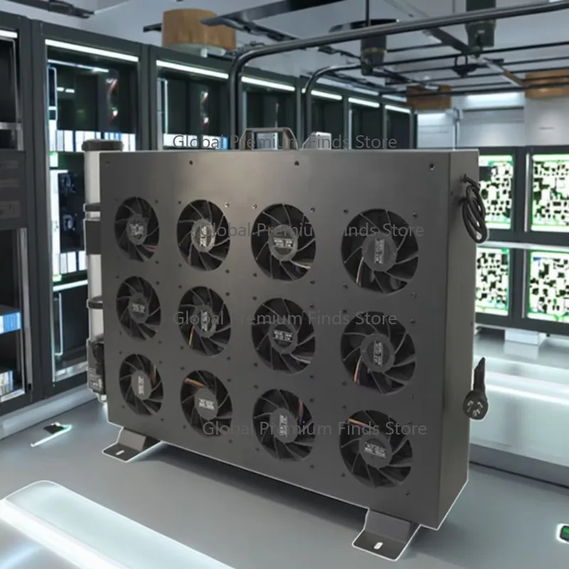 OC-BC28 12-Fan Quiet Water Cooling System PC Radiator Server Cabinet 4000W 25dBA Computer Case