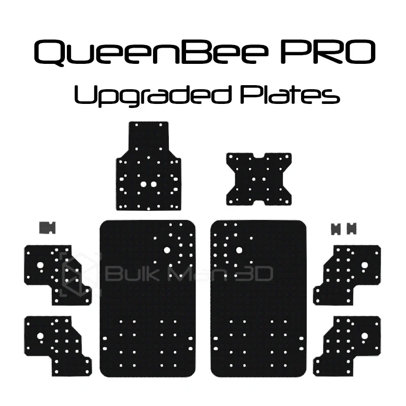 Imagem -06 - Kit de Placas de Alumínio para Máquina Router Cnc Queenbee 3d Queenbee Pro