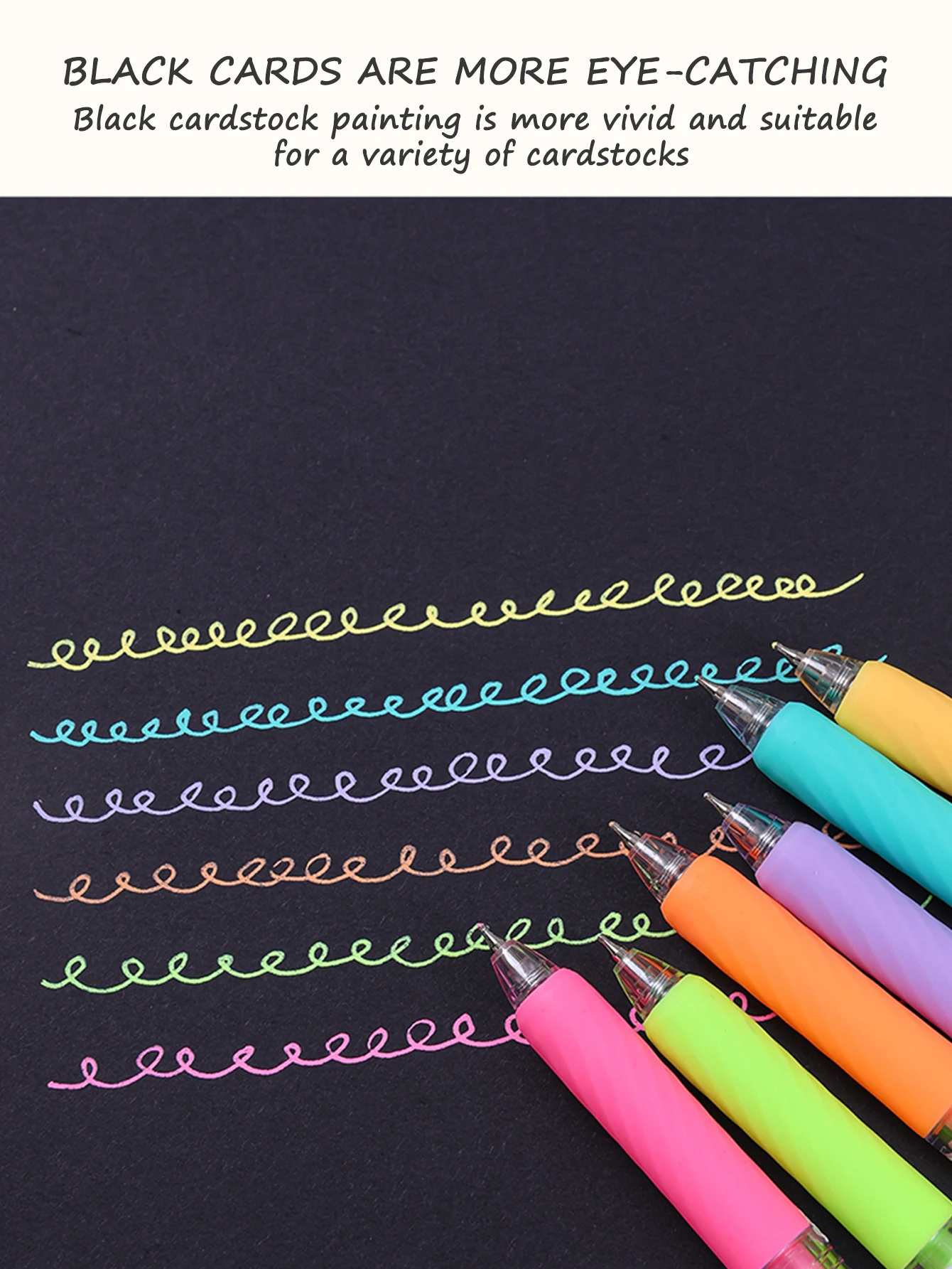 6-90 Farben Languo Acryl-Gelstift-Set, Handbuch-Stift, mehrfarbiger Neutralstift, Schreib- und Zeichenstifte für Schüler, D200 – Detail 8