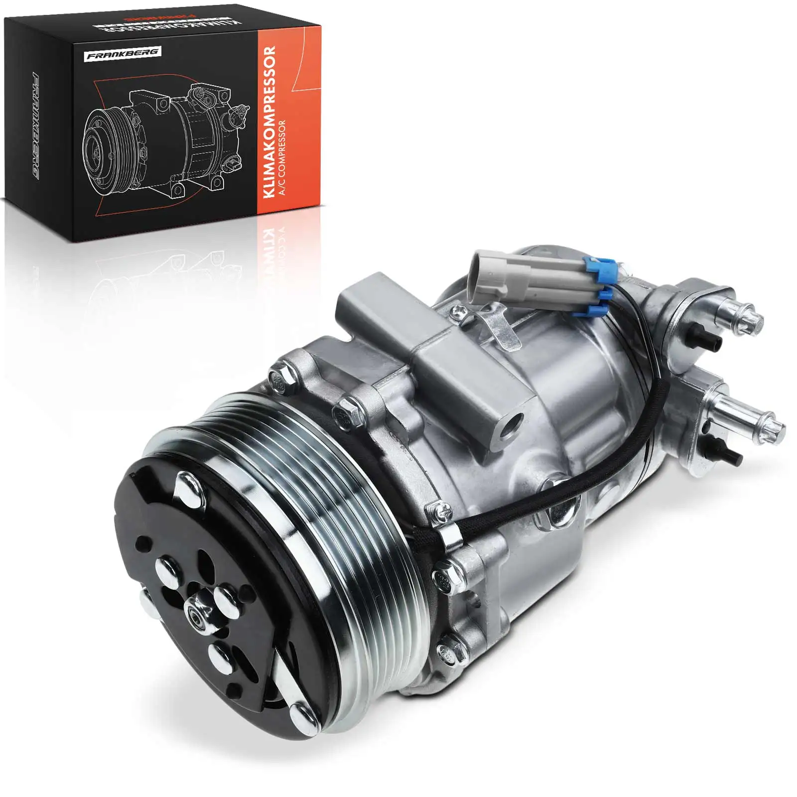 Frankberg 1x Klimakompressor für Opel Combo Corsa C Meriva Suzuki Swift 3 4 1.3L 13106850 93178275 6854055 4706817 890388 1739000