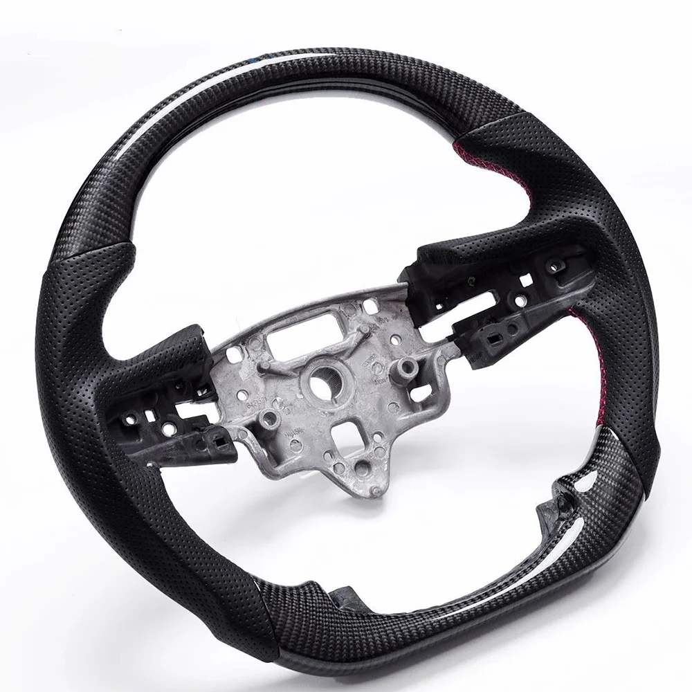 Real Carbon Fiber Perforated Leather Steering Wheel For 2019-2022 Chevrolet Silverado 1500 with Heated 100% tested well