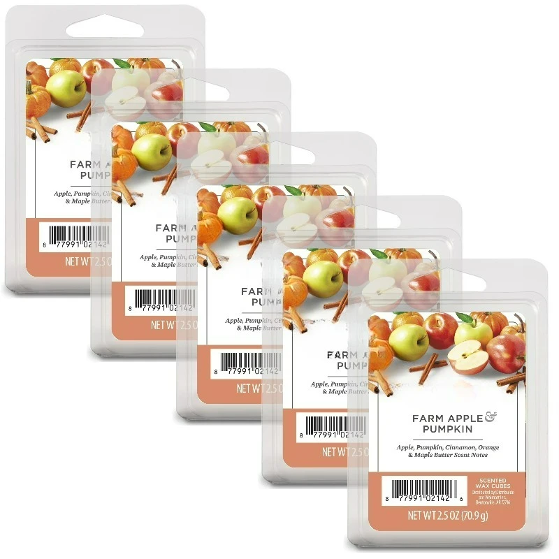 Farm Apple Pumpkin Scented Wax Melts, 2.5 oz, 5-Pack