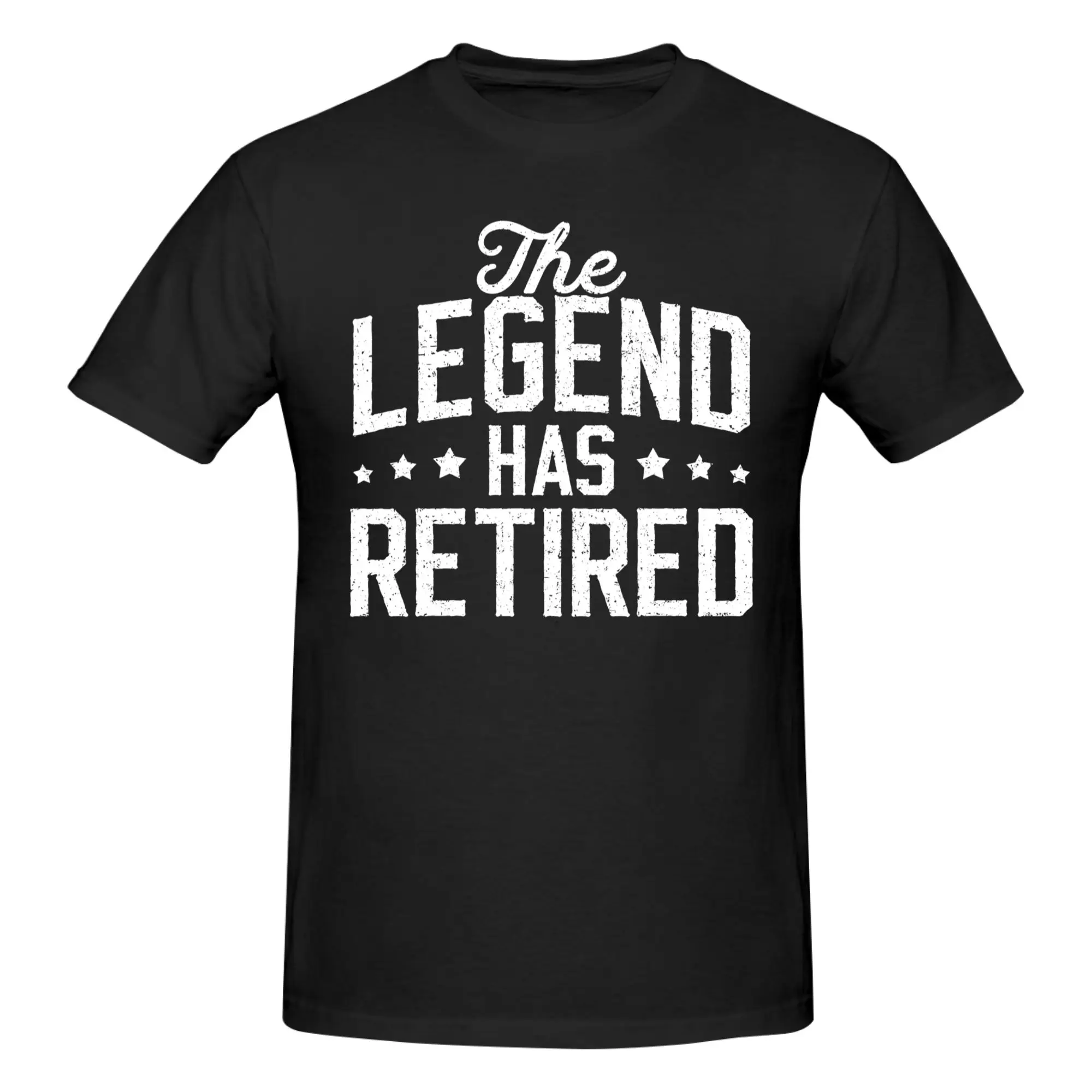 1 Piece Officially I Worked My Whole Life Novelty 100% Cotton T-Shirt Legend Has Retired 2026 Tops Tees For Men