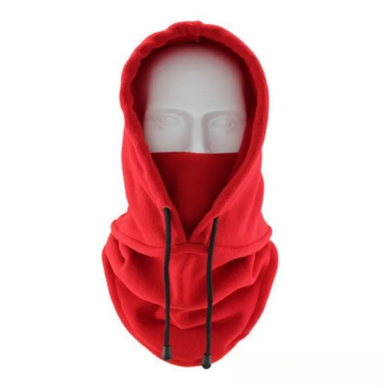 غطاء رأس شتوي 3 في 1 للدراجة الإلكترونية - للجنسين، مبطن بالصوف، مقاوم للرياح، مقاوم للبرد