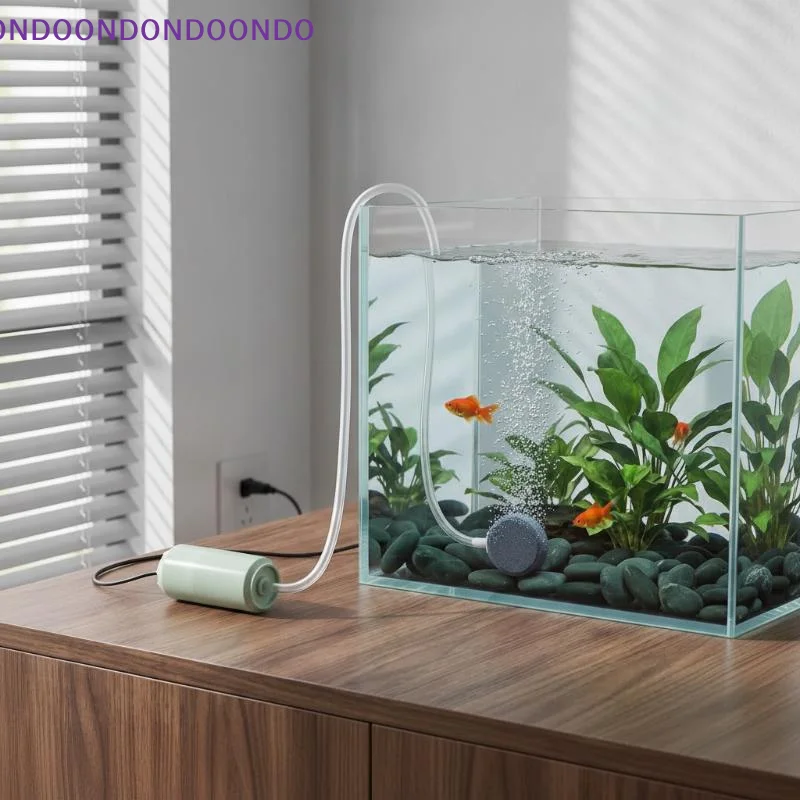 Aquarium USB Air Pump Easy to Install Silent Mini Portable Fish Tank Air Compressor for Home Desktop Small Aquariums