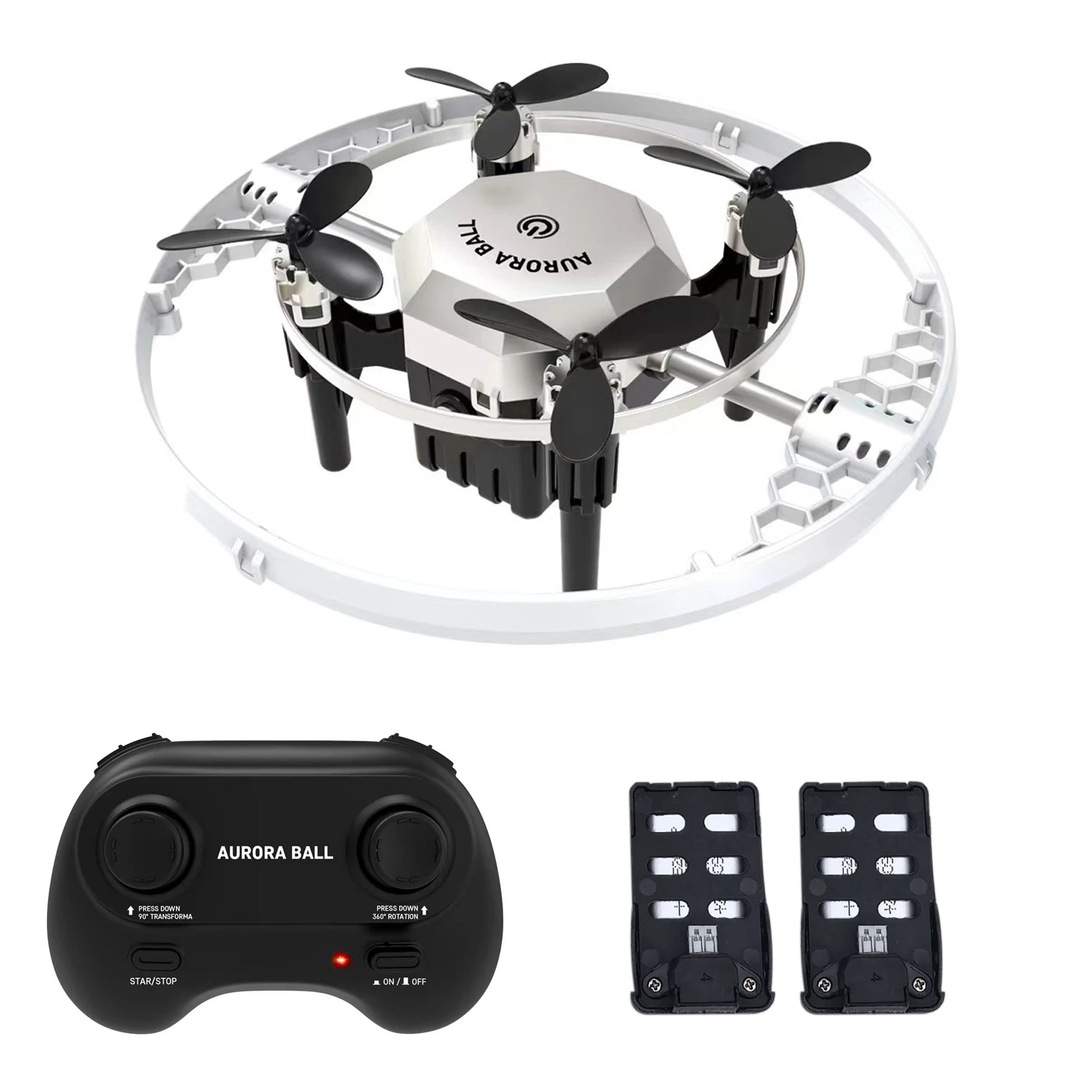 

Mini Quadcopter for Kids Beginners Adults 2.4G Remote Control Toy with LED Lights One Key Take Off/ Landing 360° Spinning